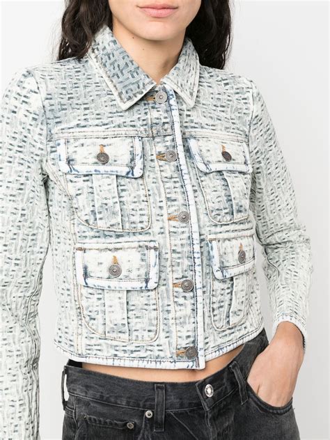 Monogram Printed Denim Jacket 